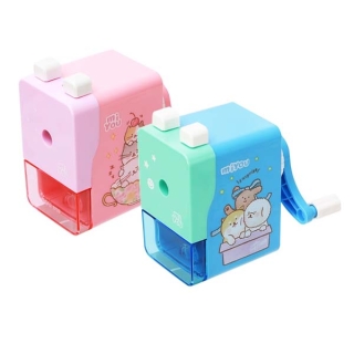 Deli 0739 Pencil Sharpener เครื่องเหลาดินสอ แบบพกพา ลายแฟนซี สุดน่ารัก กบ กบเหลาดินสอ ที่เหลาดินสอ เครื่องเขียน school