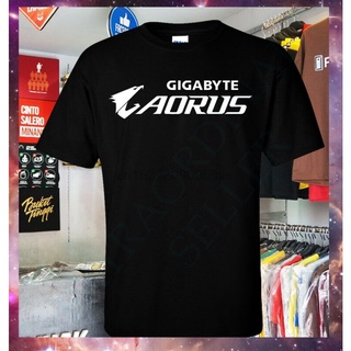 เสื้อยืด พิมพ์ลาย Gigabyte Aorus Laptop Gaming สําหรับผู้ชาย