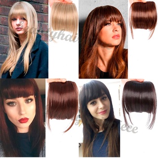 【Bang Extensions】วิกผมหน้าม้าสังเคราะห์ สีดํา สีน้ําตาล สีทอง สีเหลือง สําหรับผู้หญิง