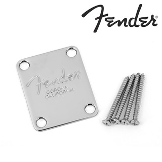 Fender® American Series Bass Neck Plate แผ่นเพลทปิดข้างหลังกีตาร์เบส + น็อตยึด #0991446100