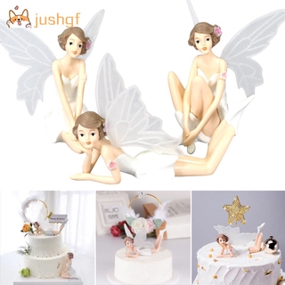 ตุ๊กตานางฟ้าขนาดเล็กสําหรับตกแต่งเค้ก 3 ชิ้น