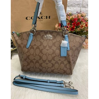 COACH SMALL KELSEY SATCHEL IN SIGNATURE CANVAS