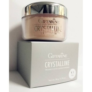 🔥ส่งฟรี🔥มีโปร🔥 แป้งฝุ่น เนื้อเนียน สูตรบางเบา กิฟฟารีน คริสตัลลีน Giffarine Crystalline Loose Powder