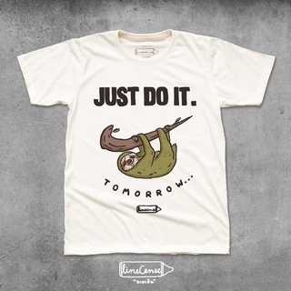 T-shirt 🔥 "Sloth, Just do it Tomorrow " t-shirt เสื้อยืดลายสล๊อท 🔥 S-5XL