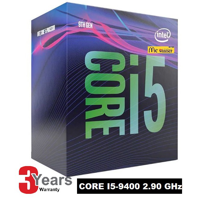 CPU (ซีพียู) INTEL 1151 CORE I5-9400 2.90 GHz ประกัน 3 ปี  (By Synnex,Ingram,WPG)