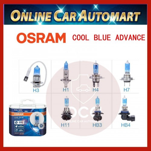 OSRAM 12V 60/55W Cool Blue Advance 5000K Mega White H1,H3,H4,H7,H11,HB3,HB4