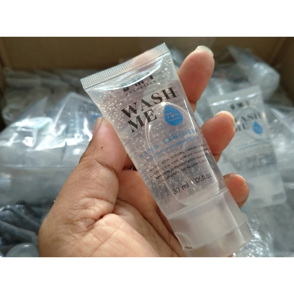 เจลแอลกอฮอล์ DMI WASH ME Hand gel ขนาด 30 ml. เลขที่จดแจ้ง 12-1-6300003795