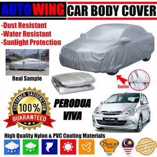 Perodua Viva ผ้าคลุมตัวถังรถยนต์ กันน้ํา ป้องกันรอยขีดข่วน และรอยข่วน