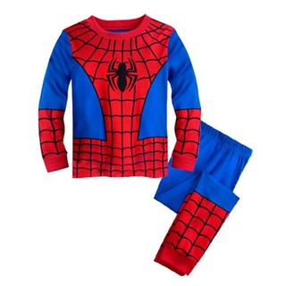 ชุดนอน/ชุดใส่เที่ยว พร้อมส่ง ชุดSpiderman  แขนขายาวจั๊มพ์ จะใส่นอนหรือใส่เที่ยวก็ได้ ผ้านิ่มใส่สบาย