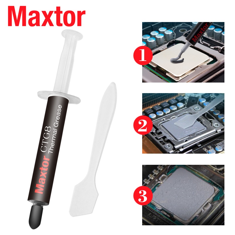 [maxtor Official] Maxtor CTG8 5g Thermal Paste (12.8W/mk) จาระบีระบายความร้อนที่มีประสิทธิภาพสำหรับ CPU/GPU ฮีทซิงค์