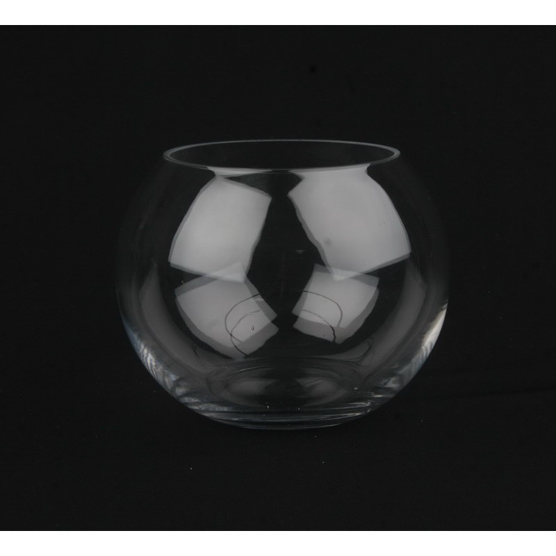 SL OrientalFineArt โหลแก้วกลม ( FBD 0912-4 Clear ) แก้วทรงกลม อ่างแก้วเลี้ยงปลา แจกันแก้วทรงกลม