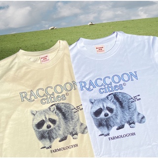 Live146# เสื้อคัตตอล มีหลายสี “Raccoon” สไตล์เกาหลี Dream Big Tshirt โอเวอร์ไซน์ สาวอวบใส่ได้ พร้อมส่ง คอกลม ผ้านุ่ม