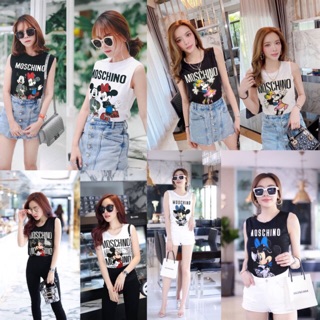 💚พร้อมส่ง💚 เสื้อแขนกุดแฟชั่น Cotton 💯%