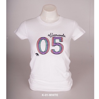 เสื้อยืดใหม่K01 เสื้อยืดAllamanda ลายสกรีน05 เข้ารูปสวย ลิขสิทธิ์แท้S-3XL