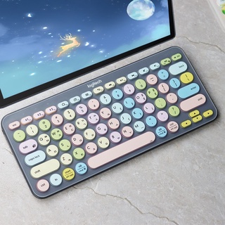 เคสคีย์บอร์ดซิลิโคนกันน้ําสไตล์เกาหลีสําหรับ Logitech K380 K480