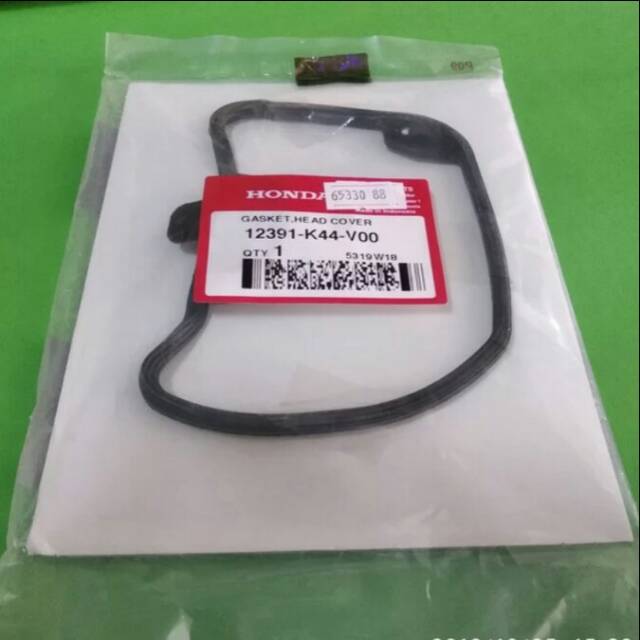 12391-K44-V00 HGP AHM 100% ORIGINAL RUBBER GASKET HEAD COVER SPACY SCOOPY VARIO 12391K44V00