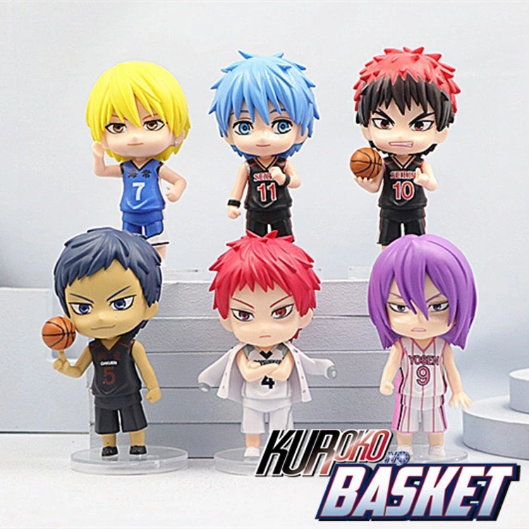 โมเดล Kuroko no Basket คุโรโกะ โนะ บาสเก็ต ขนาด 9-11 cm. ขยับแขนได้ เก็บเงินปลายทางได้