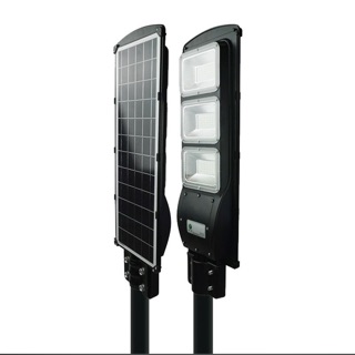 ✨นาทีทอง✨ โคมไฟถนนโซล่าเซลล์พร้อมขาจับ LED 90W ไฟโซล่าและแผงโซล่า