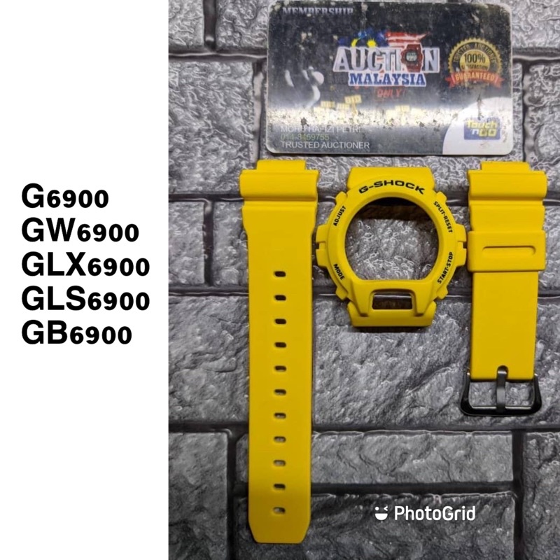 สายนาฬิกาข้อมือ แบบหนา สีเหลือง สําหรับ Bnb G6900 GW6900 GB6900 GLX6900 GLS6900