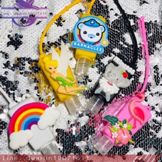พร้อมส่ง ขวดใส่เจล ใส่โลชั่น ขนาดพกพา มีสายคล้องกระเป๋า ลายการ์ตูนน่ารัก ขวดซิลิโคนลายการ์ตูนสําหรับใส่สบู่ฆ่าเชื้อแบคท