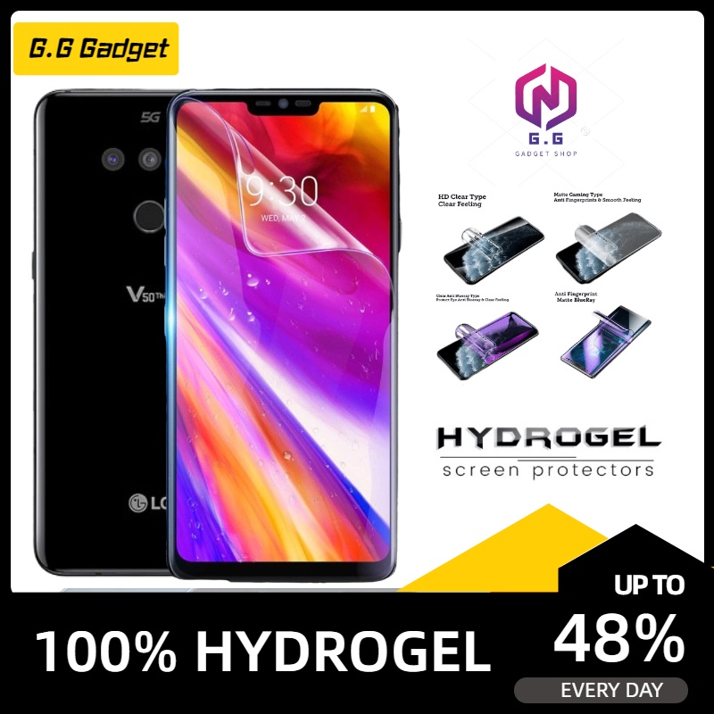 LG V40 ThinQ / LG V50 ThinQ 5g / LG V50S ThinQ 5G / LG V60 ThinQ 5G ตัวป้องกันหน้าจอไฮโดรเจลด้านหน้า