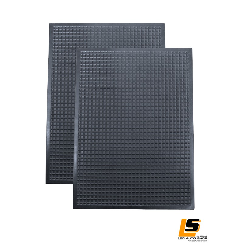 LEOMAX – แผ่นเรียบปูพื้นยางธรรมชาติอเนกประสงค์ แพค 2 ชิ้น (สีดำทึบ)