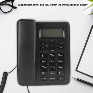 สายโทรศัพท์บ้าน KX-T6001Cid โทรศัพท์ตั้งโต๊ะสีดําสําหรับโทรศัพท์มือถือ（สายโทรศัพท์พรีเมี่ยม）