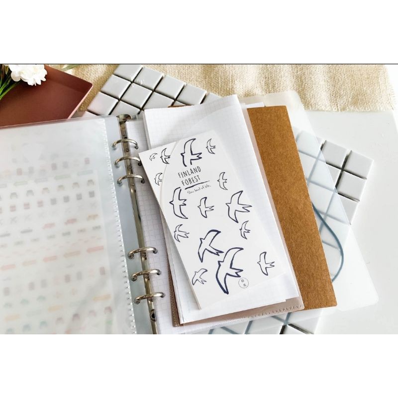 (3 แบบ) A5 ORGANIZER FOLDER FOR 6 RING BINDER PLANNER