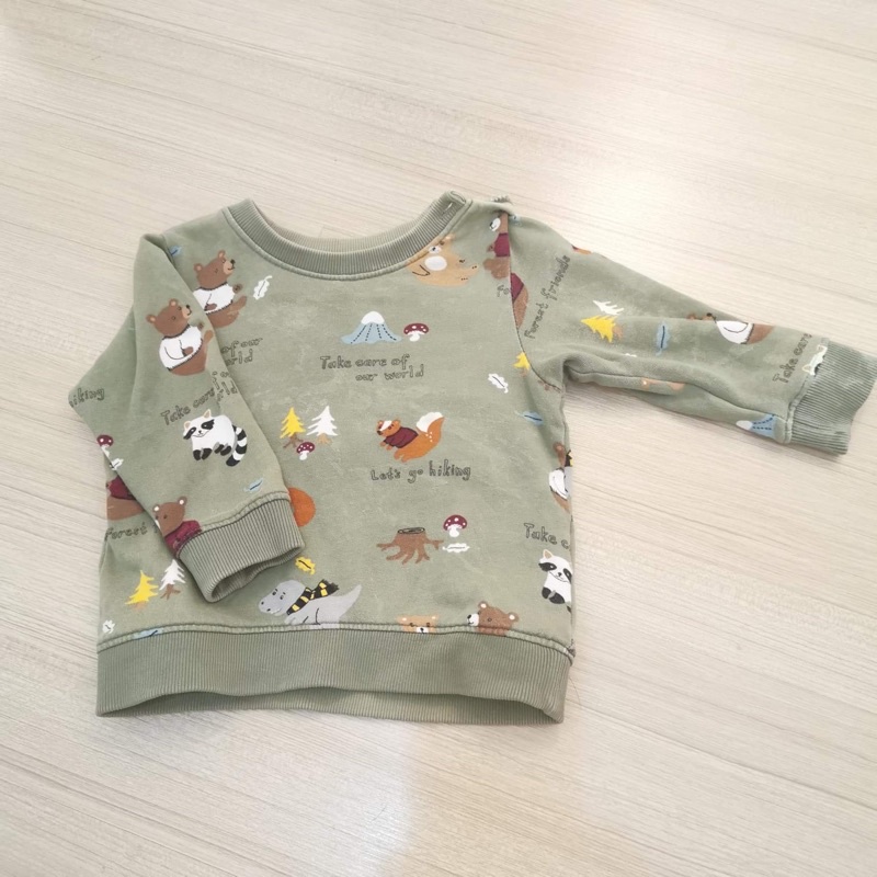 เสื้อหนาวเด็ก H&M 6-9m(มือสอง)