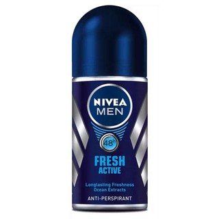 นีเวีย Nivea roll on ลูกกลิ้ง ขวดใหญ่50มล. Fresh active