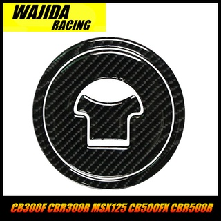 FOR HONDA CB300F CBR300R MSX125 CB500FX CBR500R Motorcycle Parts Carbon Fiber Fuel Tank Cap Decal Sticker