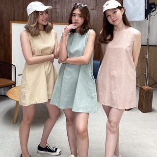 ifyouwear - Pluto Dress  เดรสสั้นพร้อมซับใน มีกระเป๋าข้าง สไตล์เกาหลี