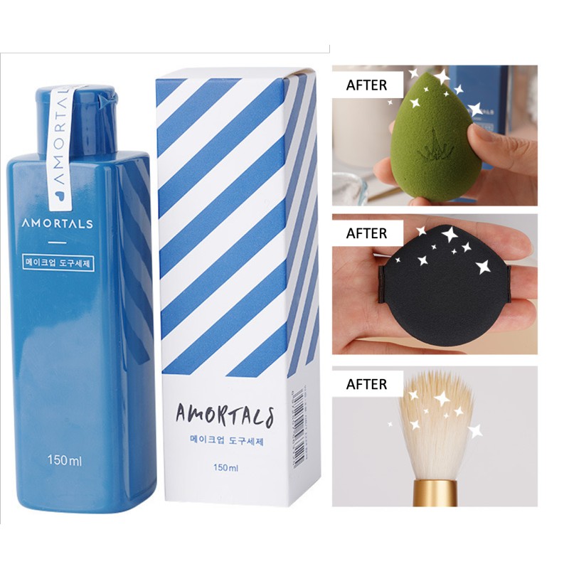 น้ำยาล้างเเปรงแต่งหน้า 150 mLนำเข้าจากเกาหลี สกัดจากเมลอน AMORTALS 150 mL