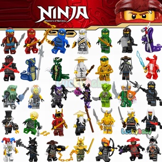 Ninjago ฟิกเกอร์ตัวต่อ รูป Jay Zane Kai Lloyd Cole Nya Harumi Garmadon ของเล่นสำหรับเด็ก