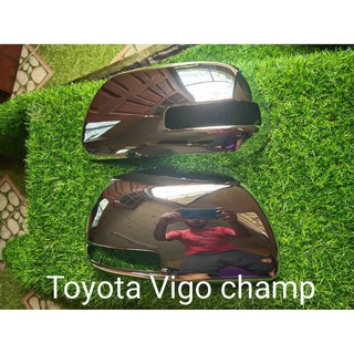 ฝาครอบกระจกวีโก้แชมป์  ฝาครอบกระจกวีโก้ Toyota Vigo champ ชุบโครเมียม ฝาครอบกระจกมองข้างไฟฟ้าวีโก้แชมป์ ฝากระจกวีโก