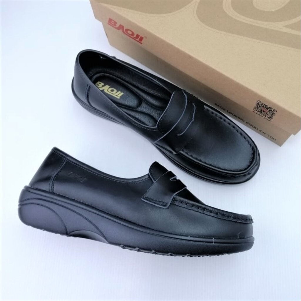 (BJW691) BAOJI รองเท้าคัชชูผู้หญิง บาโอจิ สีดำ Size 37-41 BJW691 BJW459