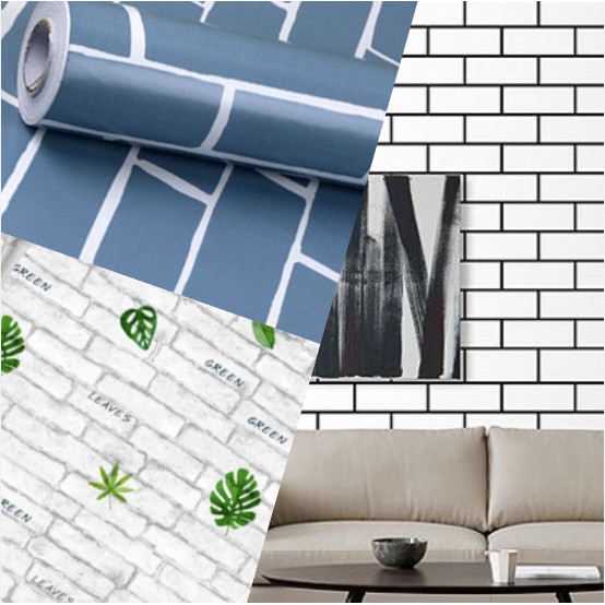 COMBO 10M WALLPAPER SUITABLE สําหรับ CAFE SHOP ขนาด 45 ซม. พร้อม ADHESIVE