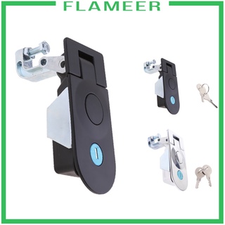 [FLAMEER]  Compression Latch Panel Lock for Motorhome Flush Lever Adjustable Black