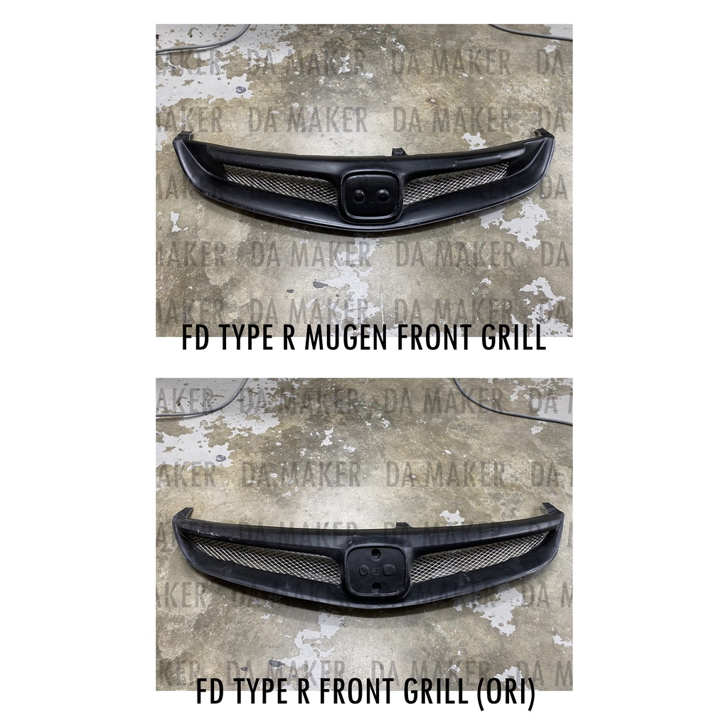 HONDA CIVIC FD TYPE R MUGEN FRONT GRILL TYPE R ตะแกรงหน้า
