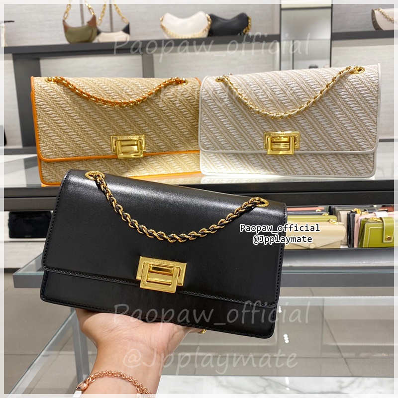กระเป๋า Charles & Keith รุ่น Chain Handle Shoulder Bag : CK2-20840464-10 แท้จากชอป พร้อมถุงกระดาษ