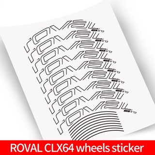 Roval CLX64 ชุดสติกเกอร์คาร์บอนไฟเบอร์ สําหรับติดตกแต่งล้อรถจักรยาน