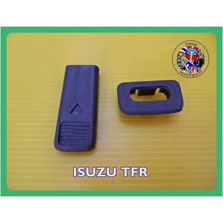 ปุ่มล๊อคประตู ISUZU TFR พร้อมขอบ (สีเทา)