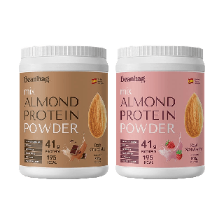 Beanbag Almond Protein Powder คละรส Dark Chocolate และ Real Strawberry 800g