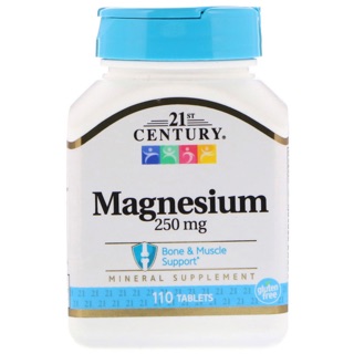 21st Century, Magnesium, 250 mg, 110 Tablets