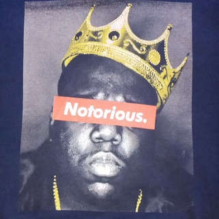 เสื้อยืดแขนยาวสเวตเตอร์ Notorious. B.I.G Rapper Size S อก21/ยาว25