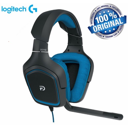 ☬△หูฟังเกมมิ่ง - Original Logitech G430 DTS Headphone:X Dolby 7.1 Surround Sound Wired Gaming Headphone with Mic | Shopee Thailand