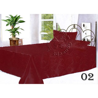 ผ้าแพรห่มนอน 6 ฟุต (C602 สี Wine Red)