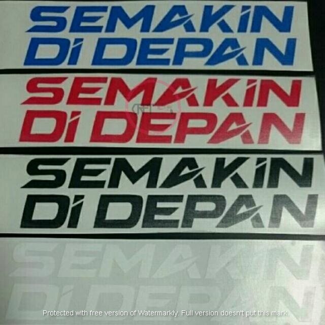 CFS84 2 ชิ้น Semakin Di Depan Yamaha มอเตอร์ Motosikal จักรยาน Stiker สติกเกอร์ไวนิล Decal Stripes