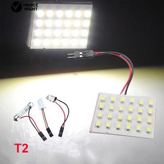 อะแดปเตอร์ไฟ Led 12 / 24 / 36 / 48 Led 3528 Smd T 10 Festoon Ba9S