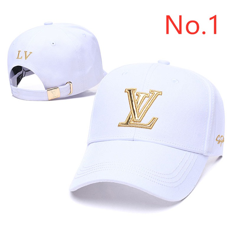 ต้นฉบับนําเข้า Lv หมวกสําหรับผู้หญิง Boridr Lv หมวกเบสบอลลําลองสําหรับผู้ชายและผู้หญิง Unisex